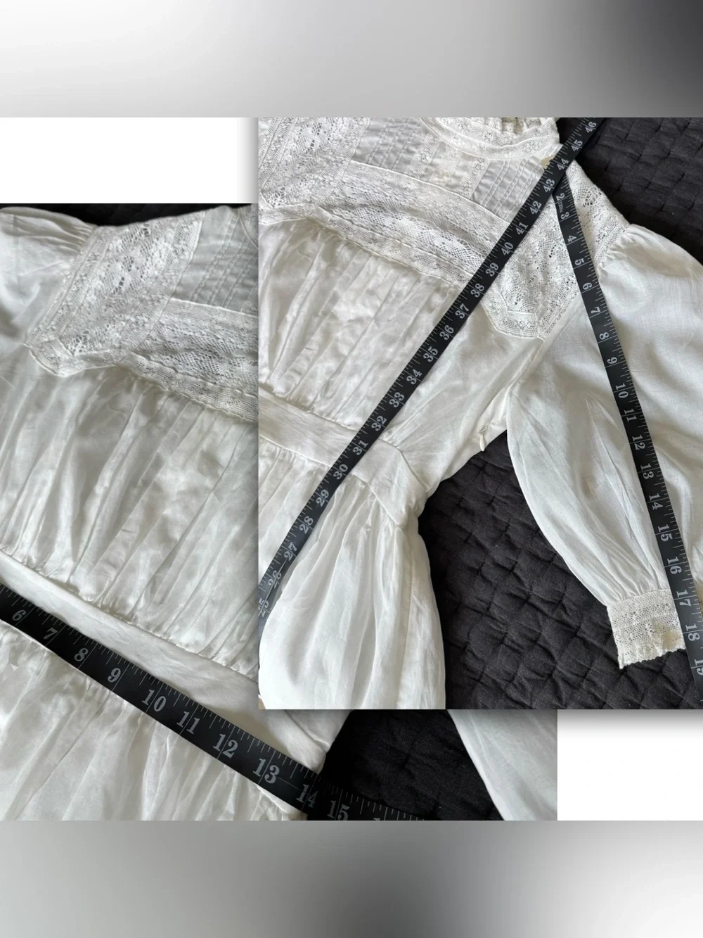 Averie lace panel Victorian Edwardian inspired - Picture 9 of 9